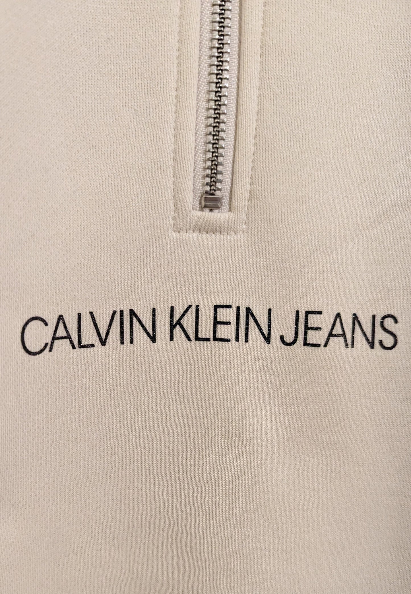 CALVIN KLEIN JEANS Damen Half-Zip Sweatshirt Gr. 42/44