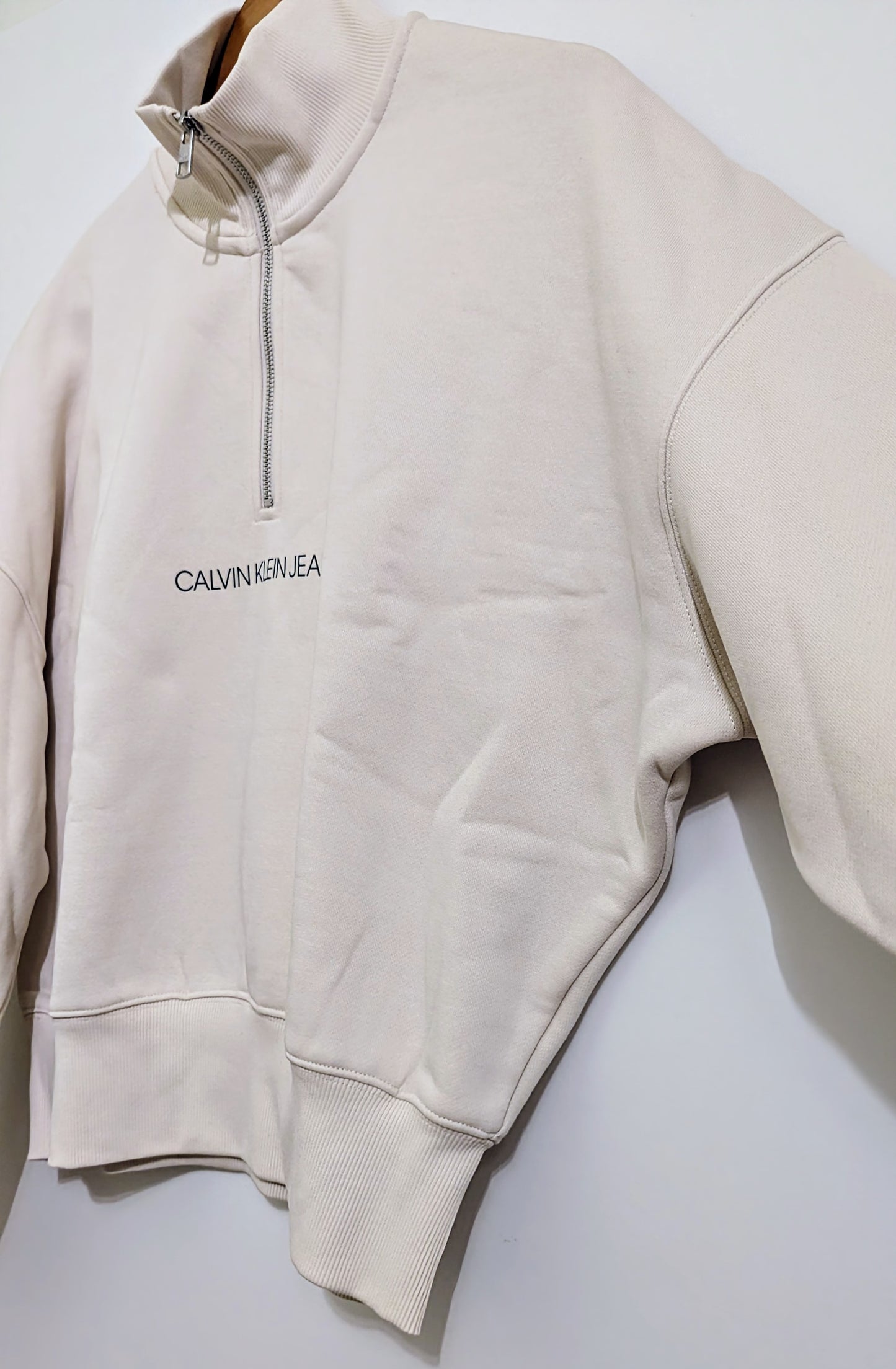 CALVIN KLEIN JEANS Damen Half-Zip Sweatshirt Gr. 42/44