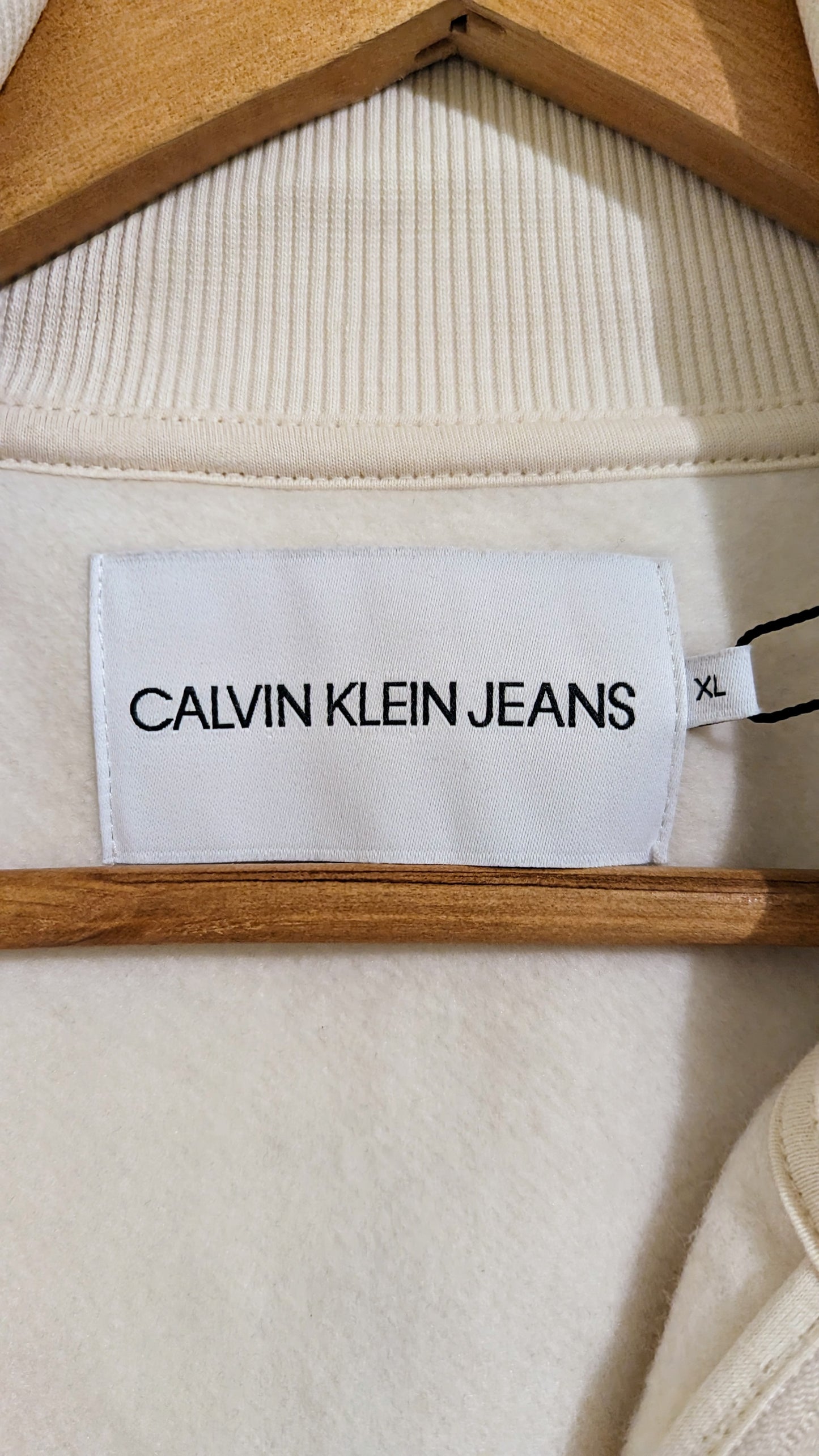CALVIN KLEIN JEANS Damen Half-Zip Sweatshirt Gr. 42/44