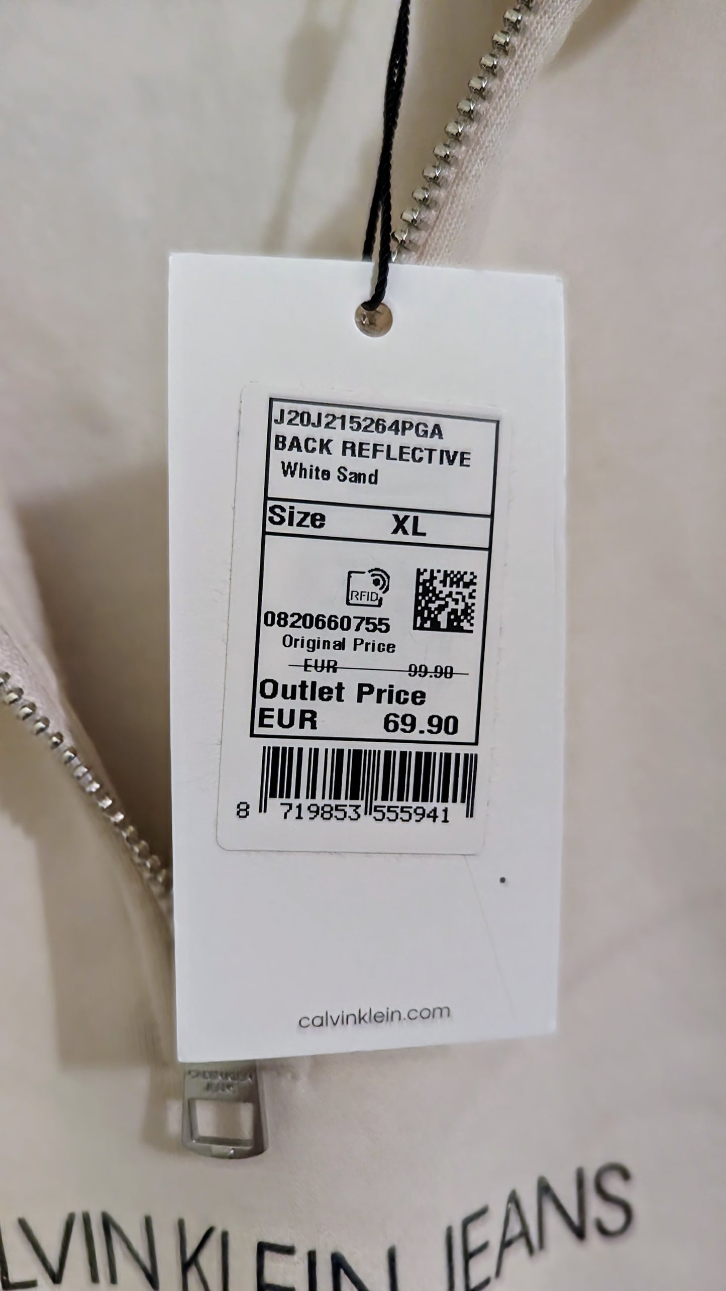CALVIN KLEIN JEANS Damen Half-Zip Sweatshirt Gr. 42/44