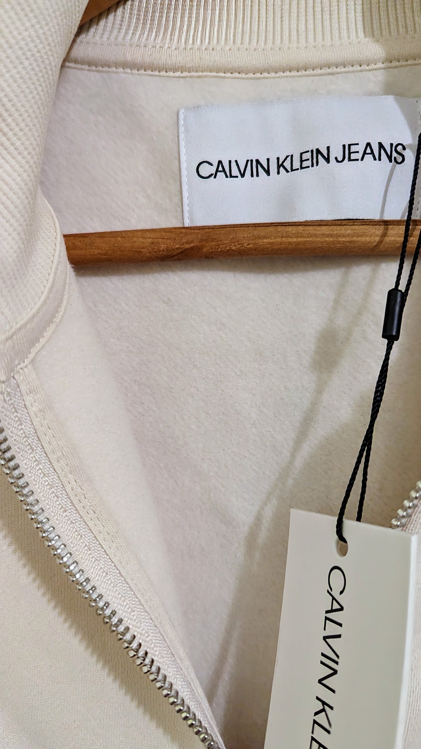 CALVIN KLEIN JEANS Damen Half-Zip Sweatshirt Gr. 42/44
