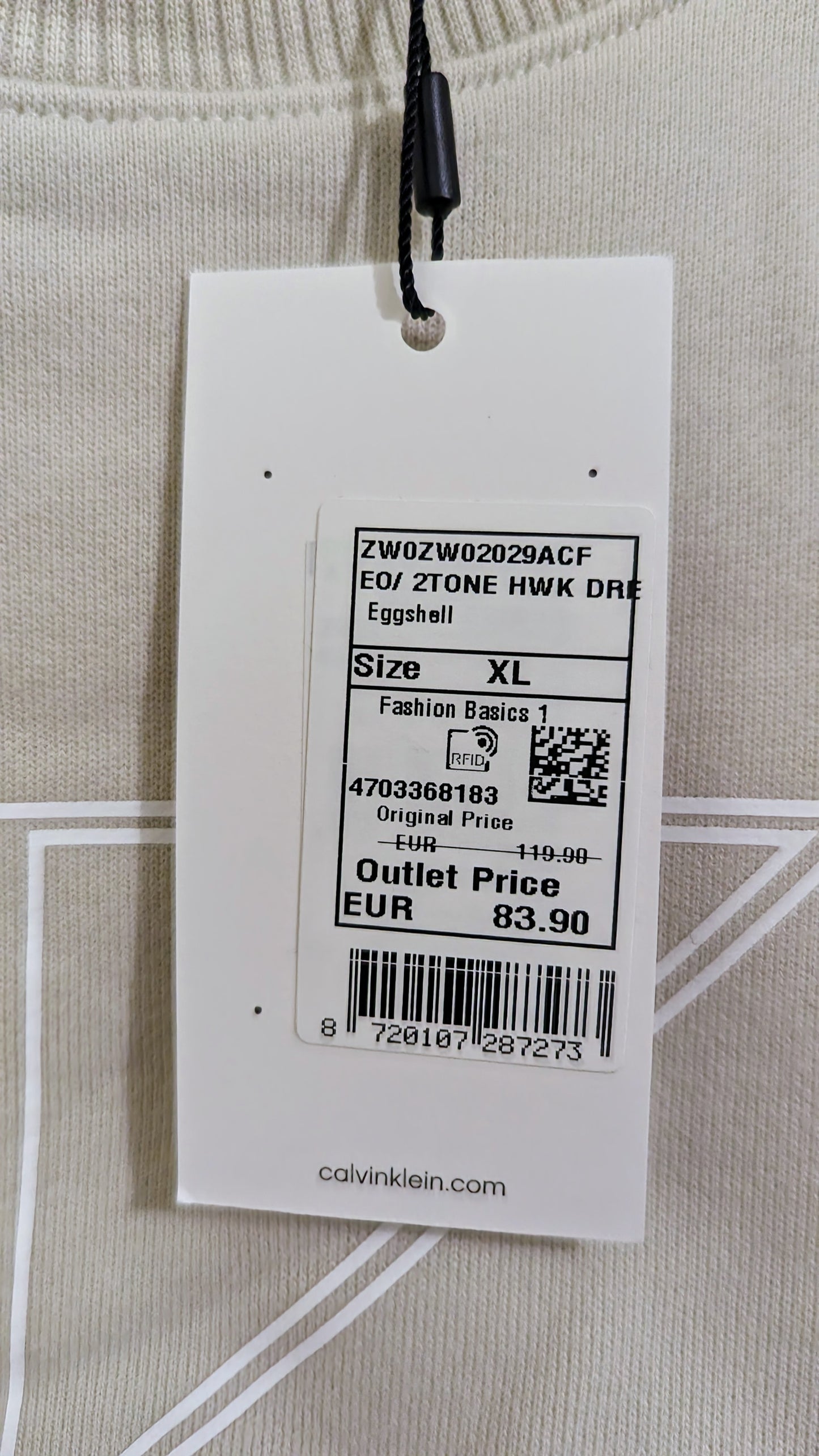 CALVIN KLEIN JEANS Damen Long-Sweater Gr. 44