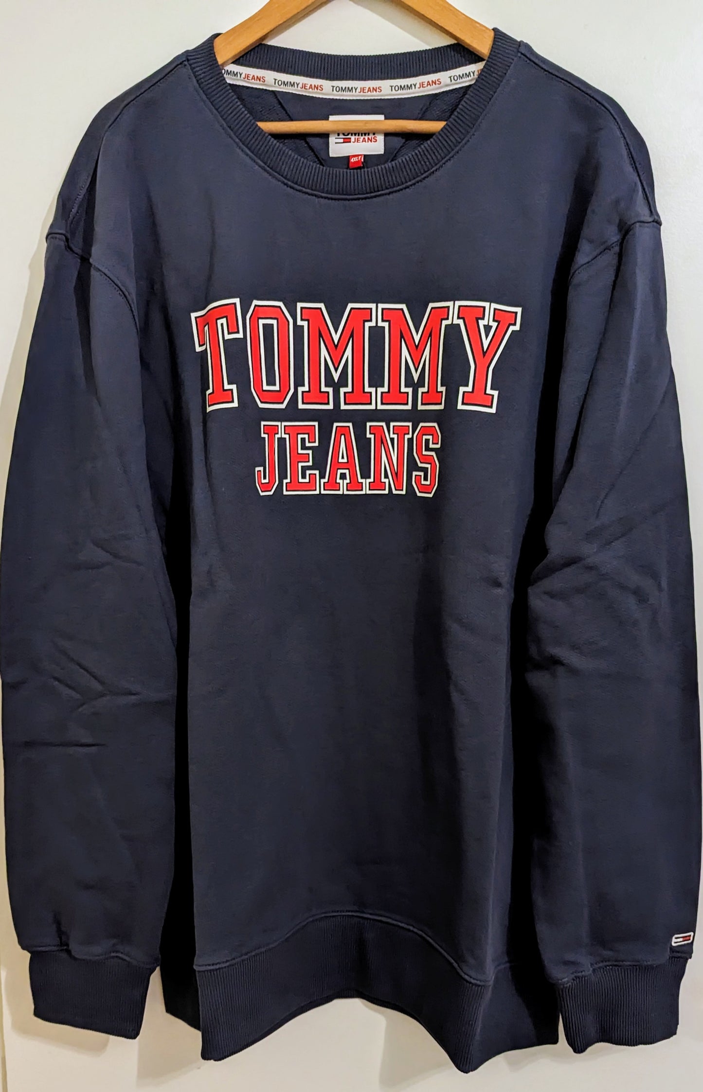 TOMMY JEANS Herren Sweatshirt Gr. 3XL oder 5XL Plus Size