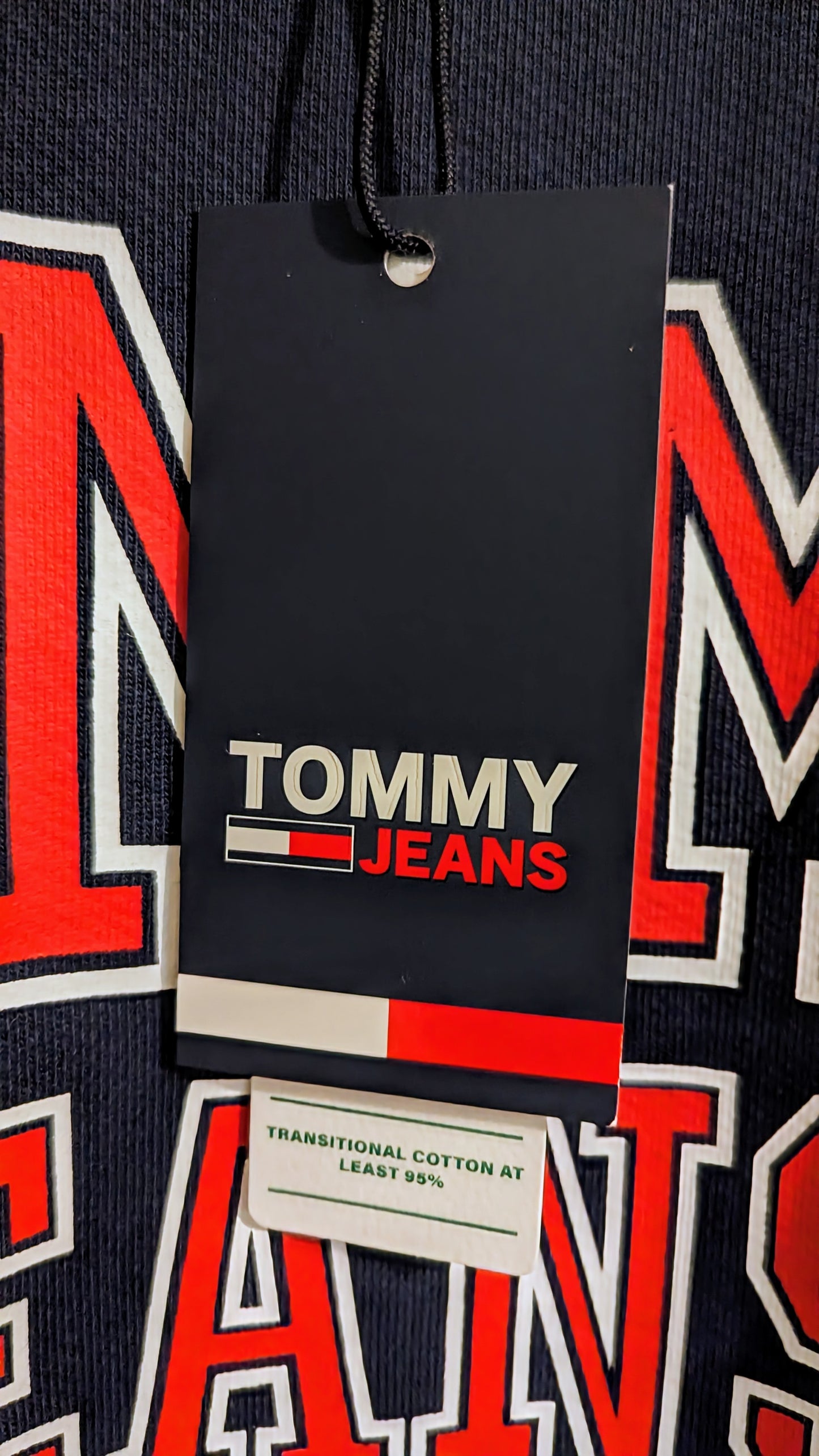 TOMMY JEANS Herren Sweatshirt Gr. 3XL oder 5XL Plus Size