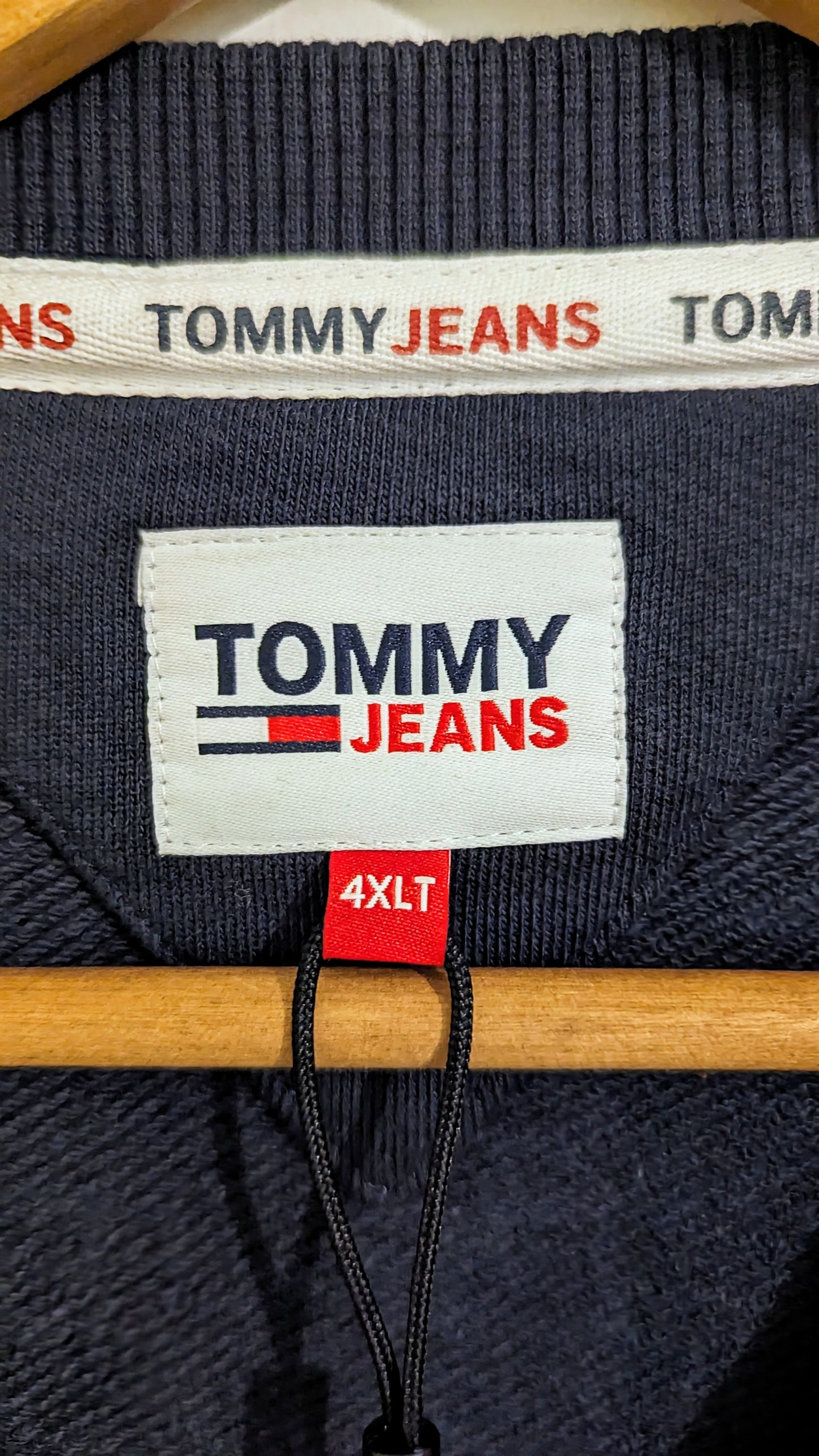 TOMMY JEANS Herren Sweatshirt Gr. 3XL oder 5XL Plus Size