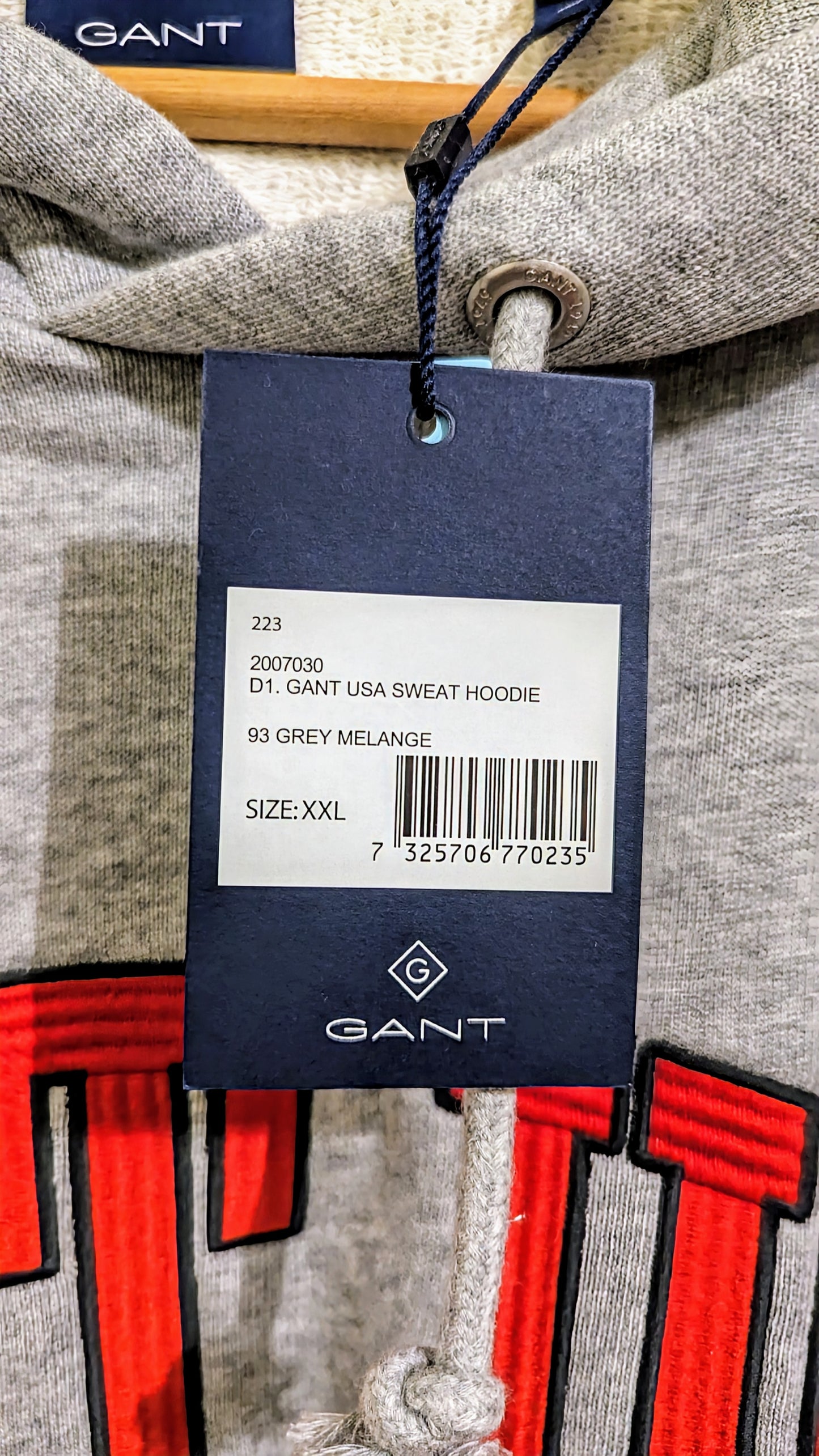 GANT Herren Hoodie Gr. 3XL Plus Size