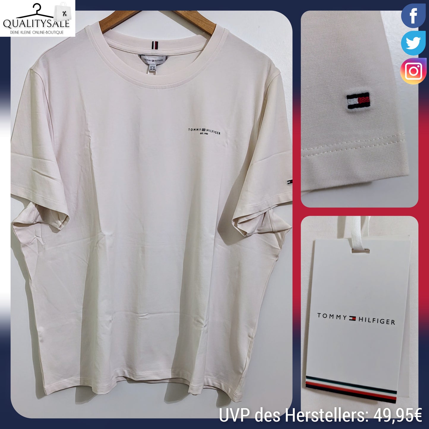 TOMMY HILFIGER Damen T-Shirt Gr. 48