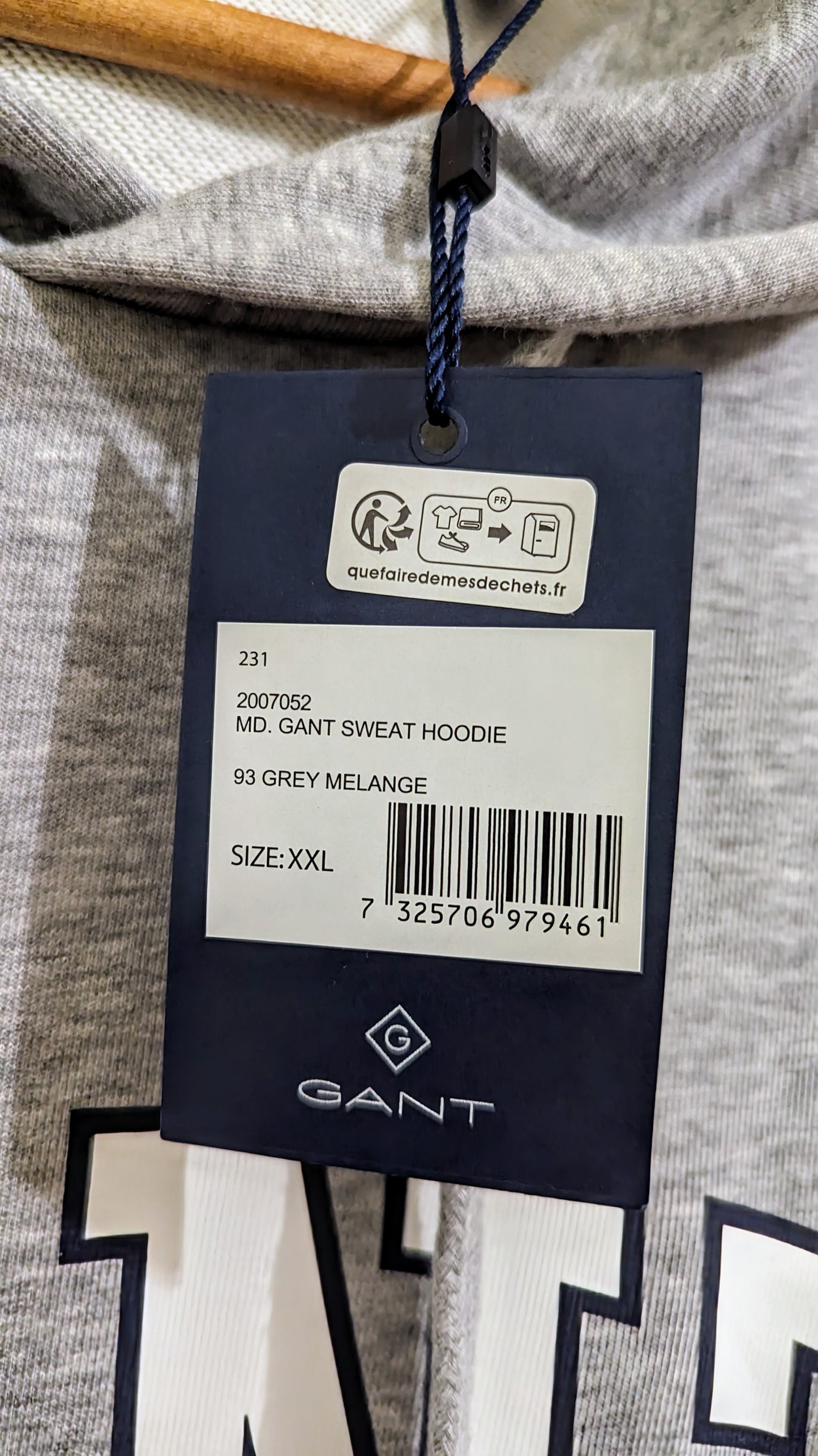 GANT Herren Hoodie Gr. XXL