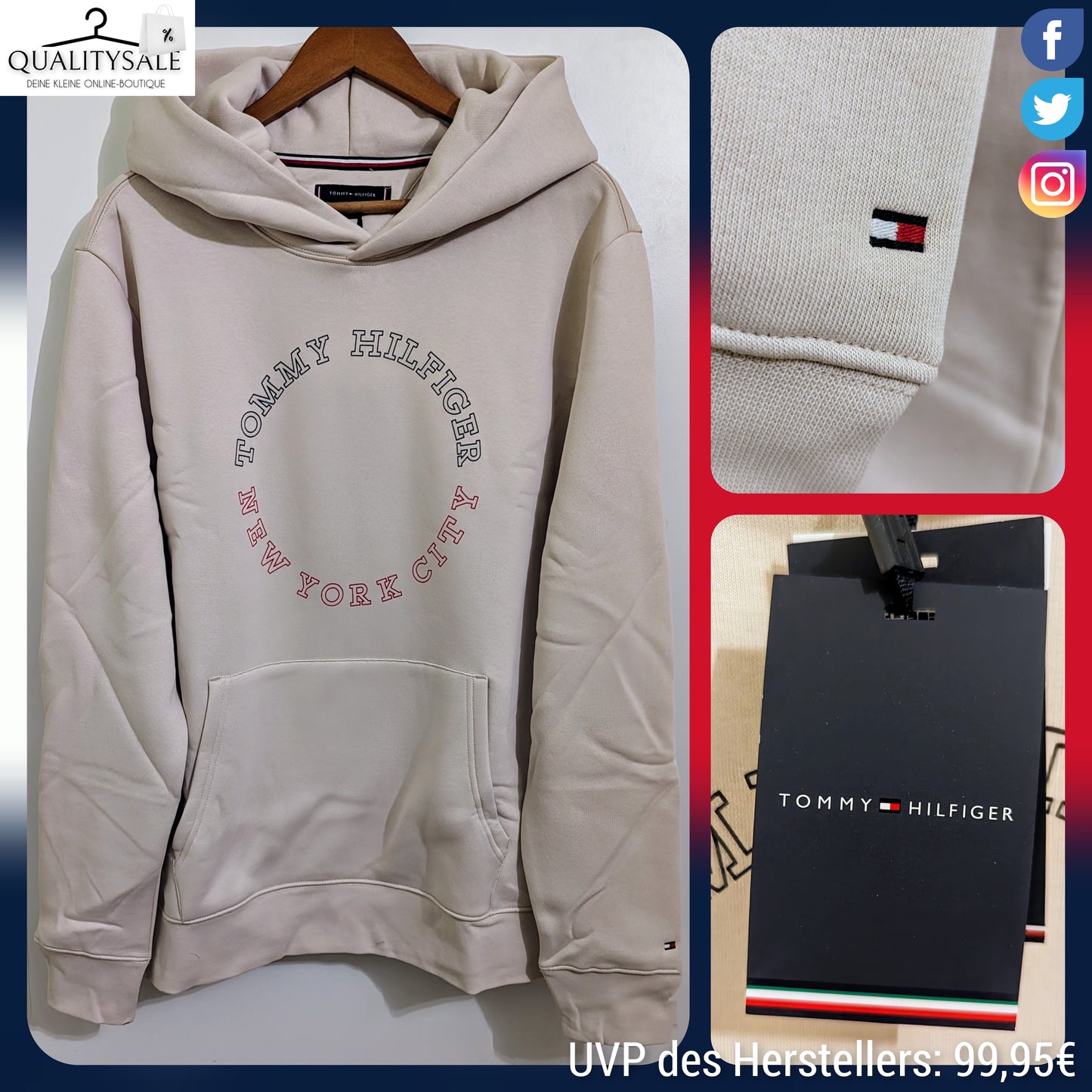 TOMMY HILFIGER Herren Hoodie Gr. XXL