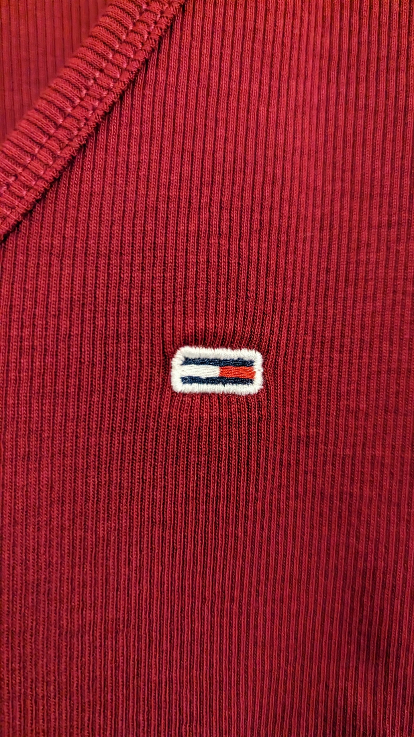 TOMMY JEANS Cropped Damen Langarmshirt Gr. XL
