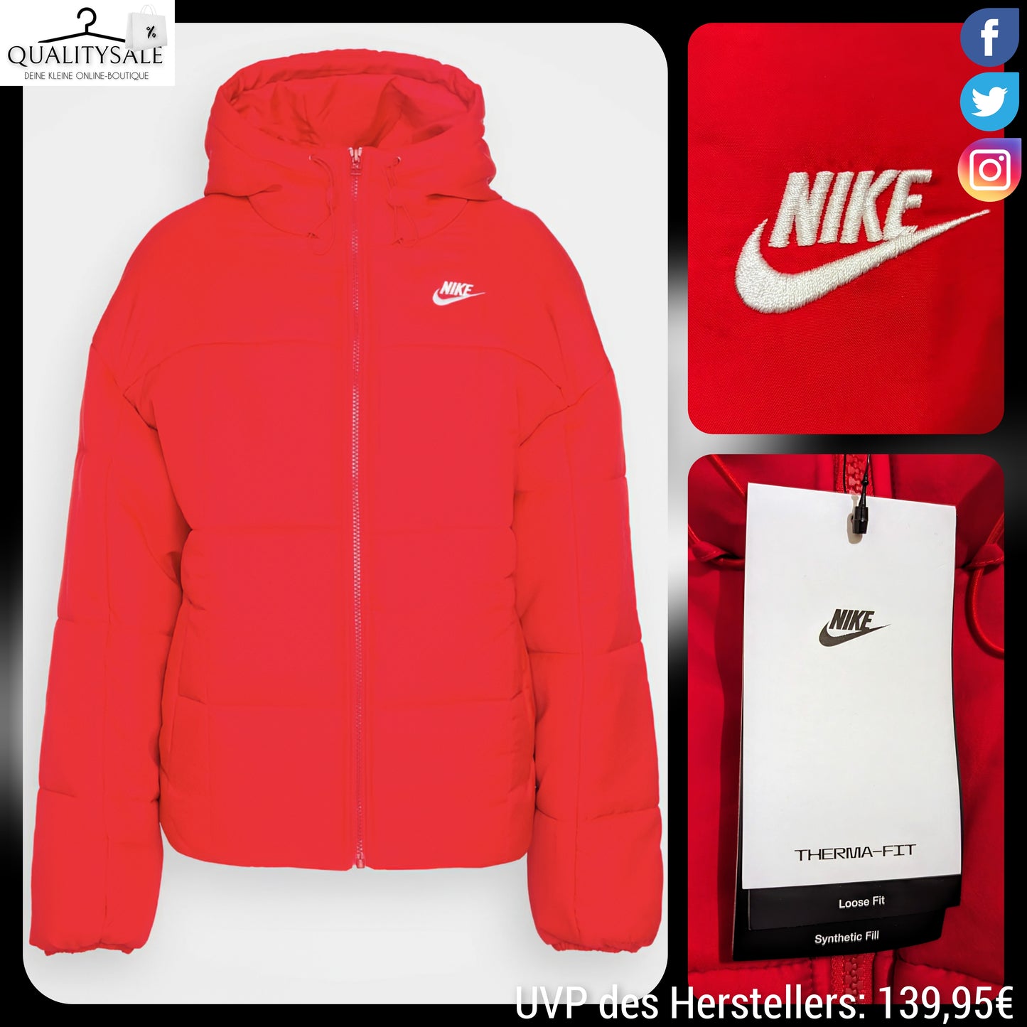 NIKE Damen Winterjacke Gr. 48
