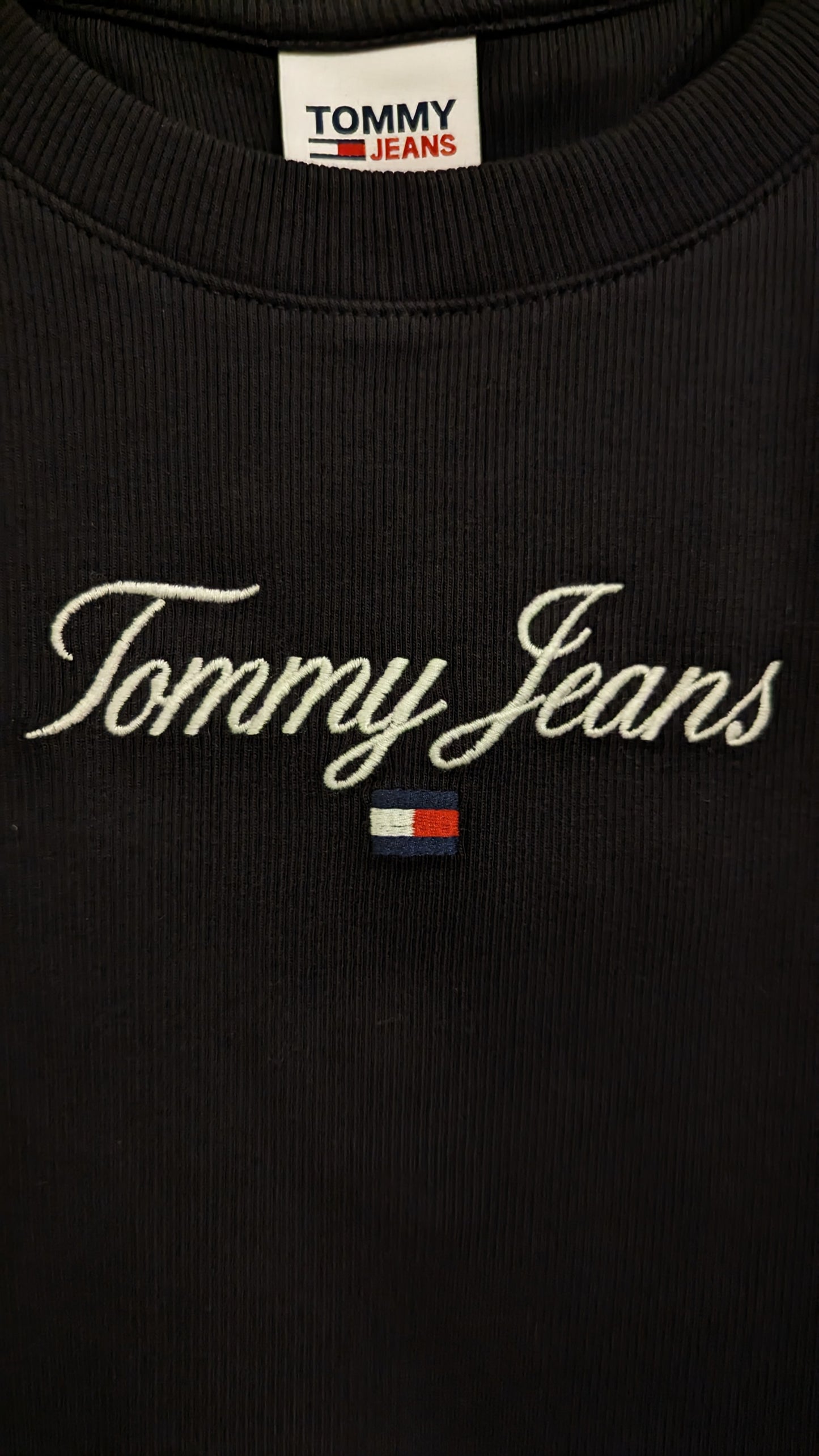TOMMY JEANS Cropped Damen T-Shirt Gr. L