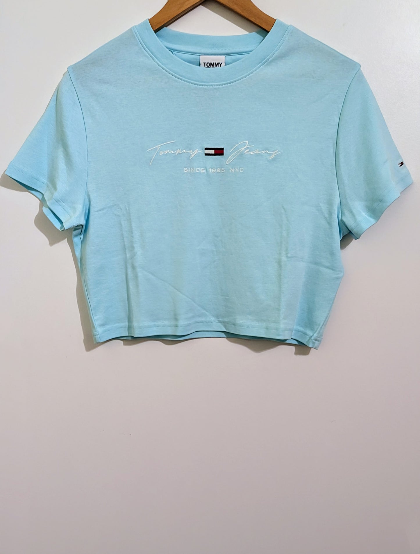 TOMMY JEANS Cropped Damen T-Shirt Gr. L