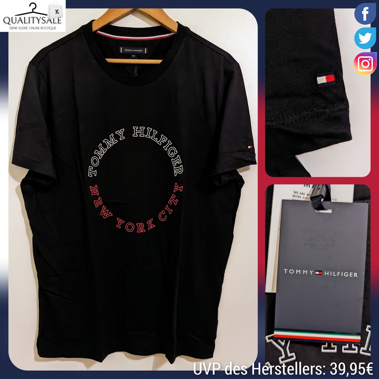 TOMMY HILFIGER Herren T-Shirt Gr. XL
