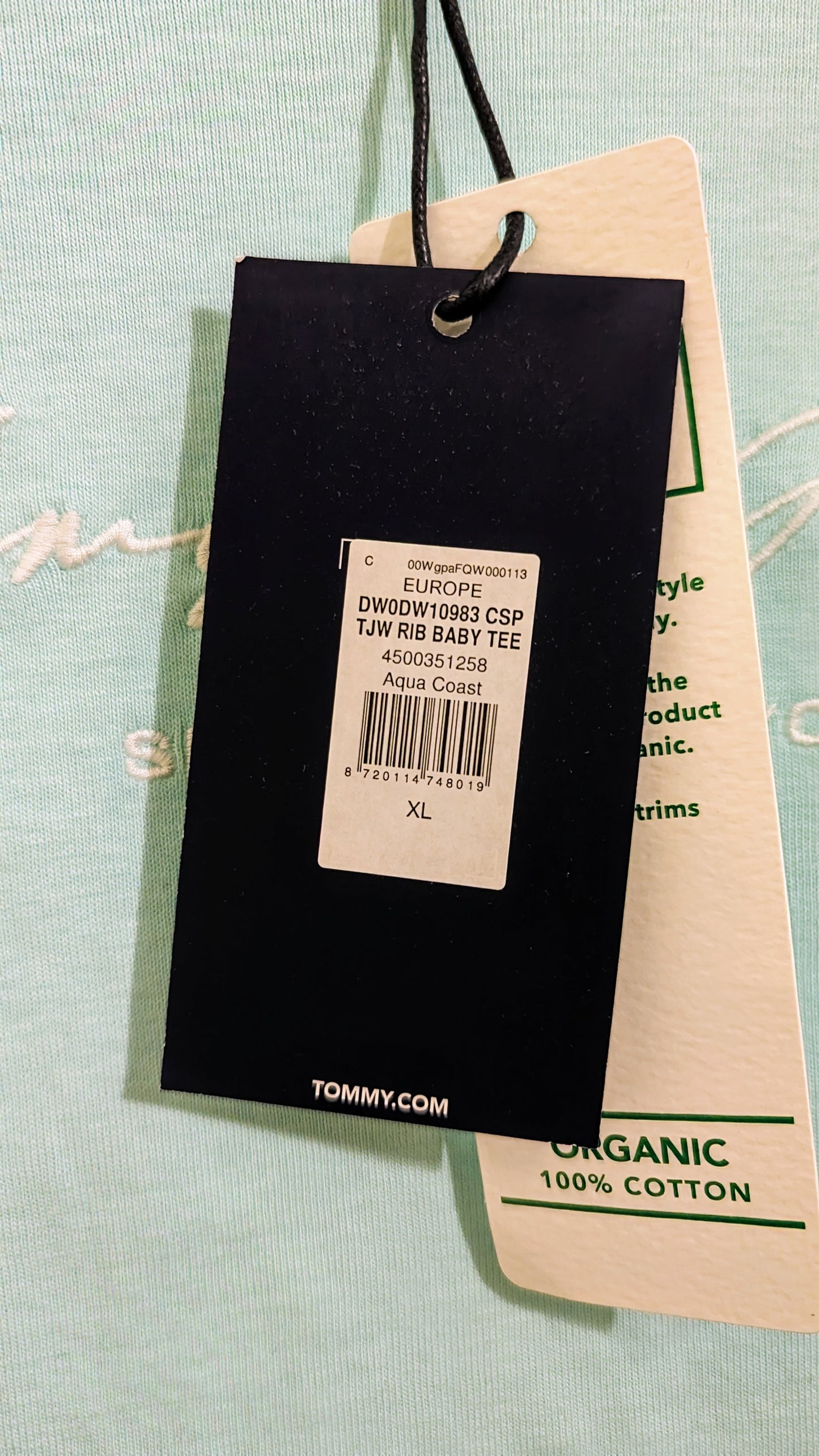 TOMMY JEANS Cropped Damen T-Shirt Gr. L