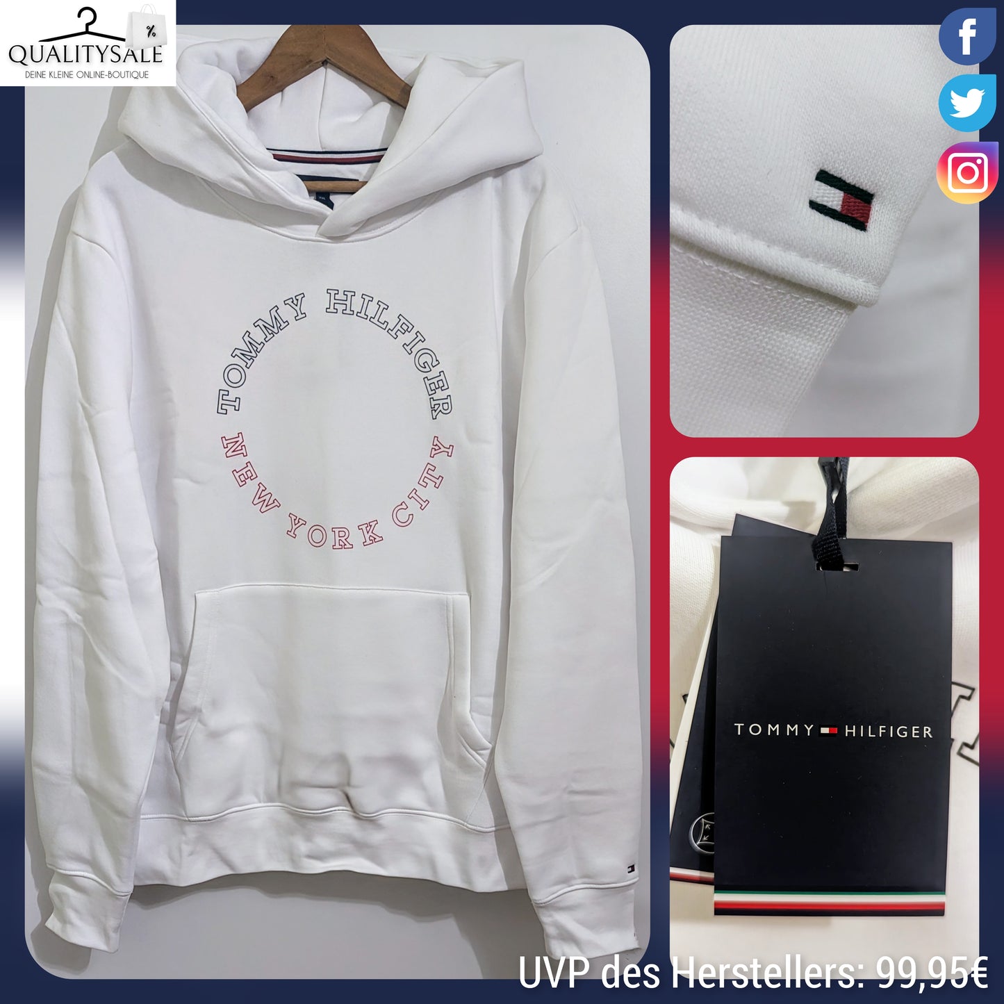 TOMMY HILFIGER Herren Hoodie Gr. XXL