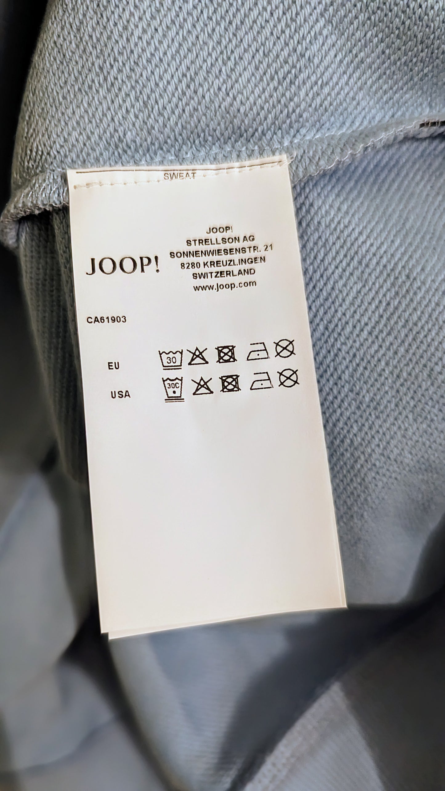 JOOP! JEANS Herren Sweatshirt Gr. 5XL Plus Size