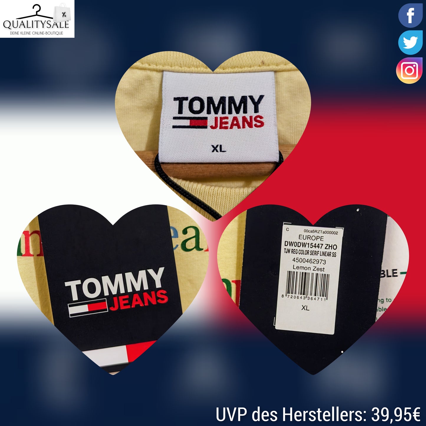 TOMMY JEANS Damen T-Shirt Gr. 42