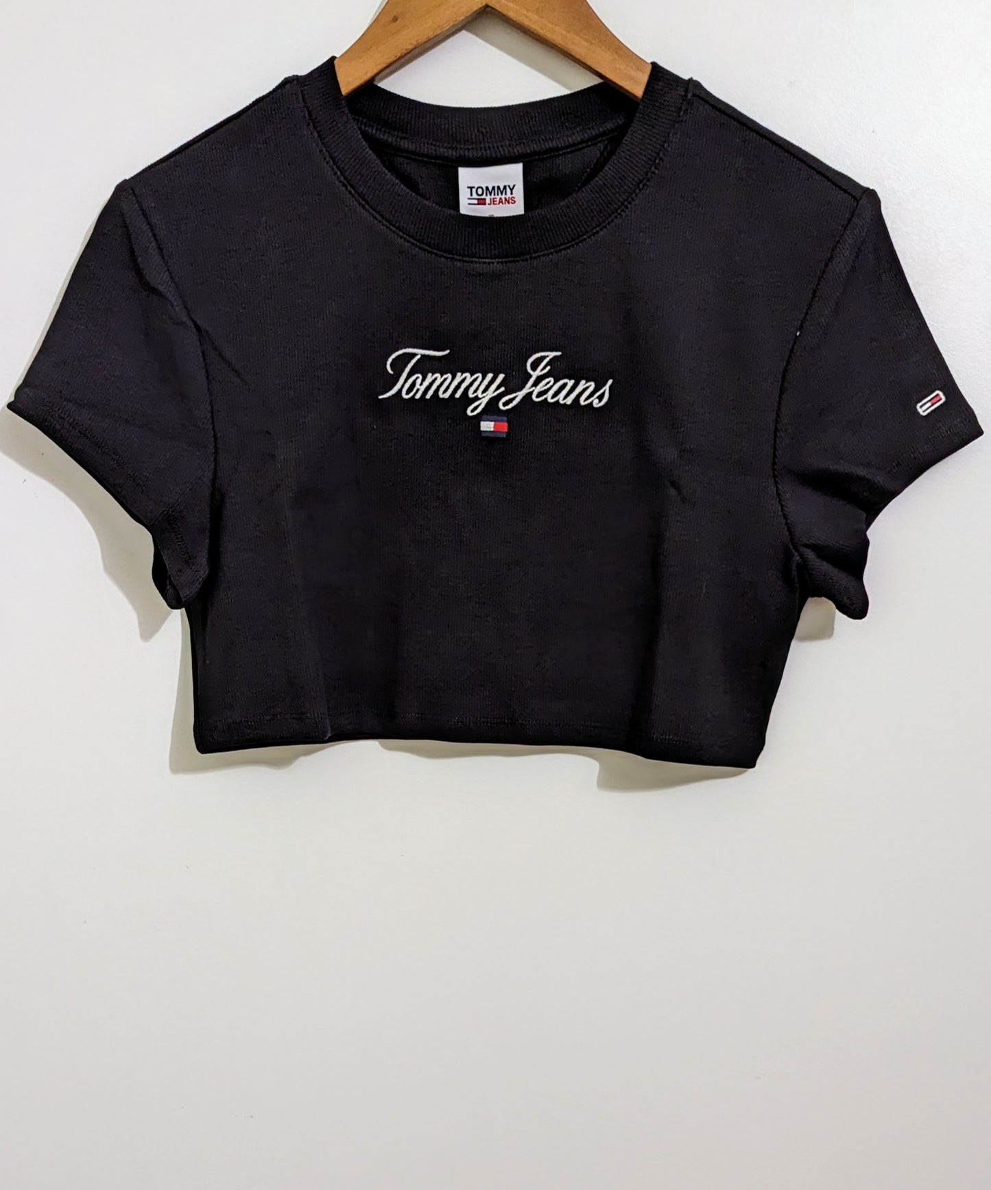TOMMY JEANS Cropped Damen T-Shirt Gr. L
