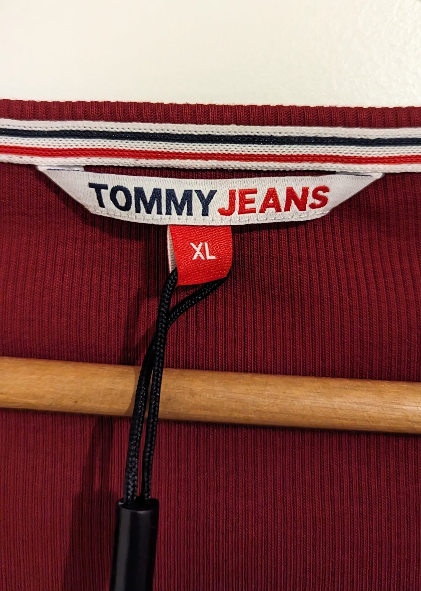TOMMY JEANS Cropped Damen Langarmshirt Gr. XL
