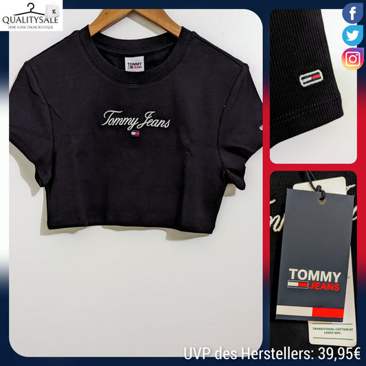 TOMMY JEANS Cropped Damen T-Shirt Gr. L