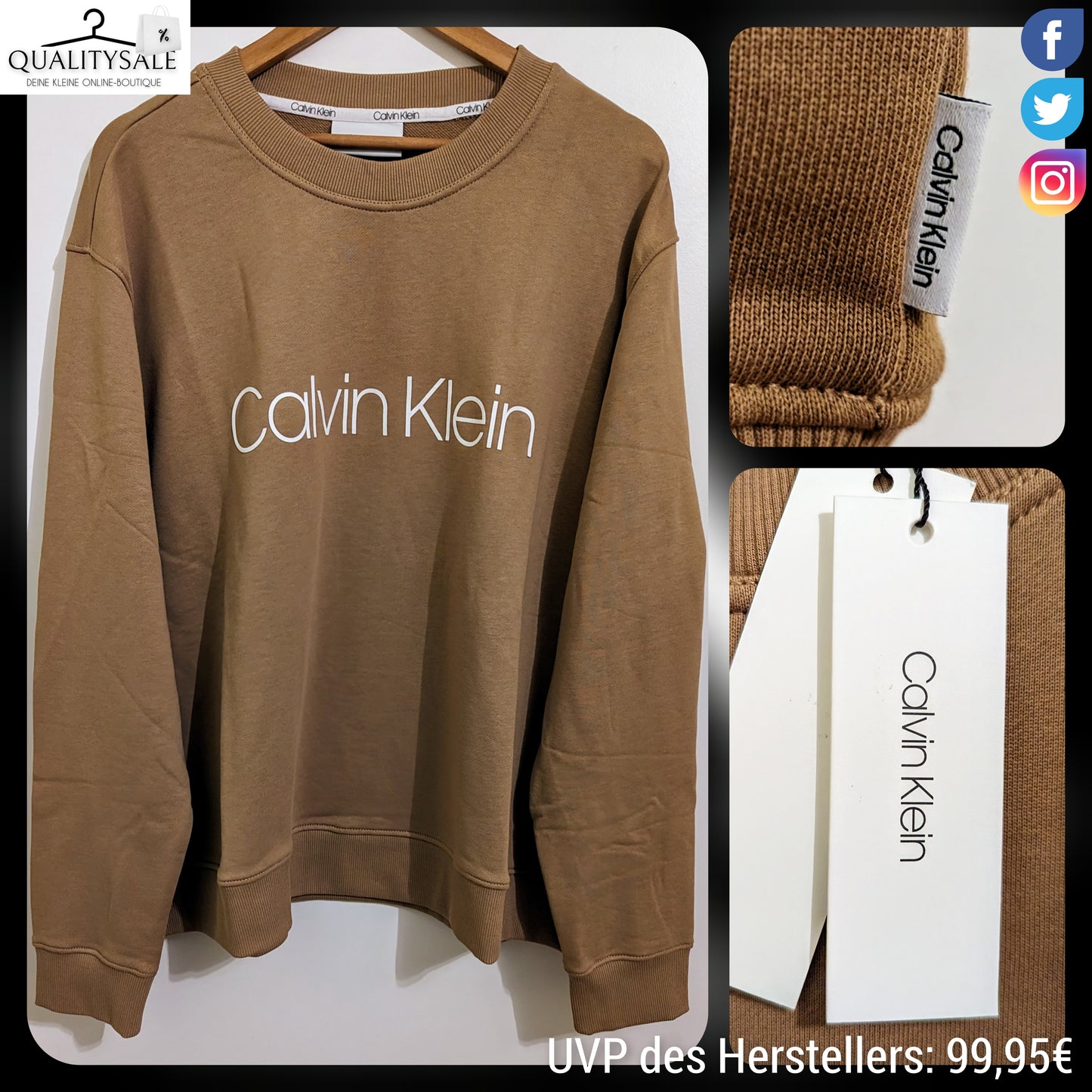 CALVIN KLEIN Damen Sweatshirt Gr. 50
