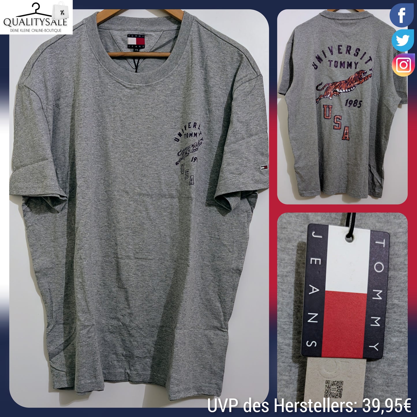 TOMMY JEANS Herren T-Shirt Gr. XXL