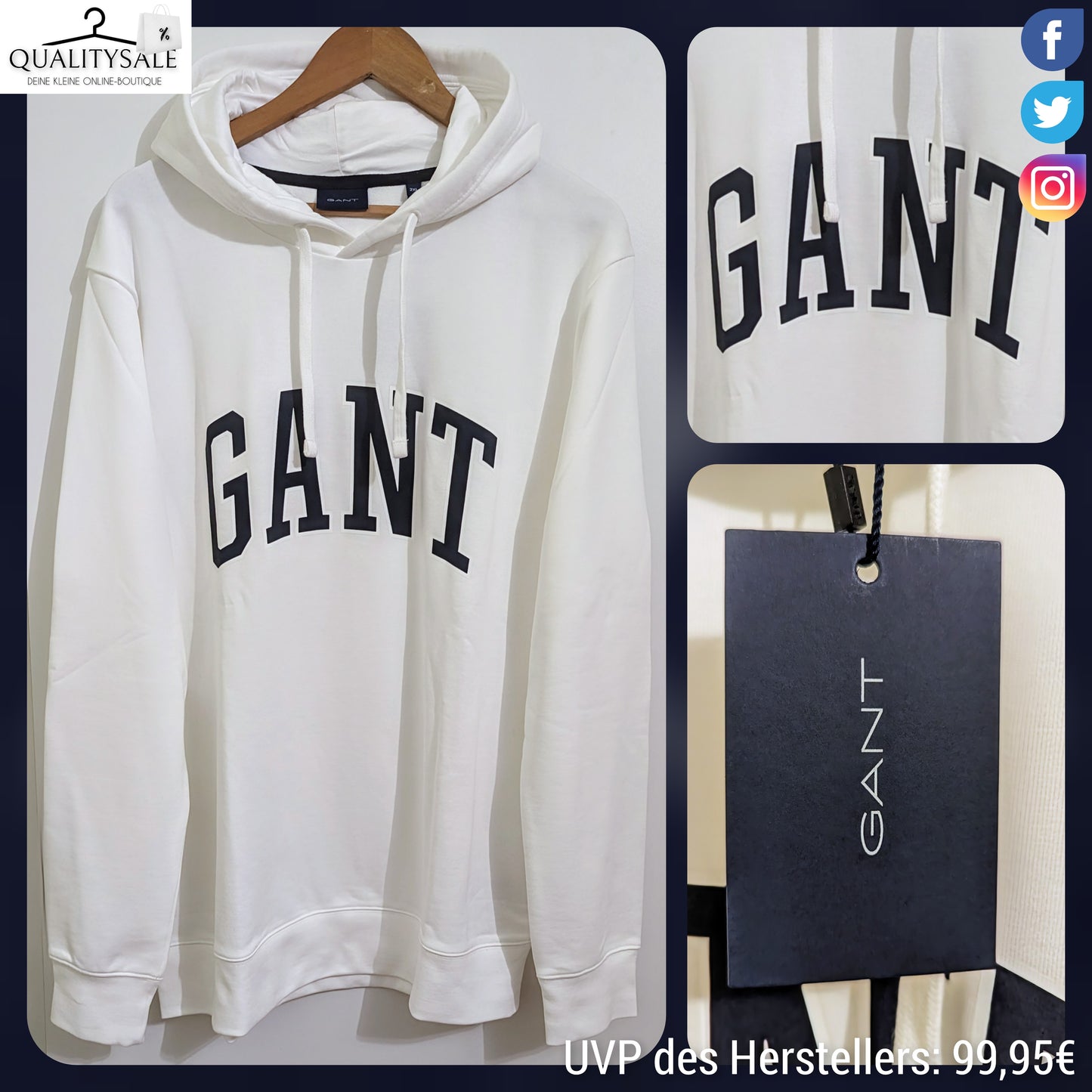 GANT Herren Hoodie Gr. XXL