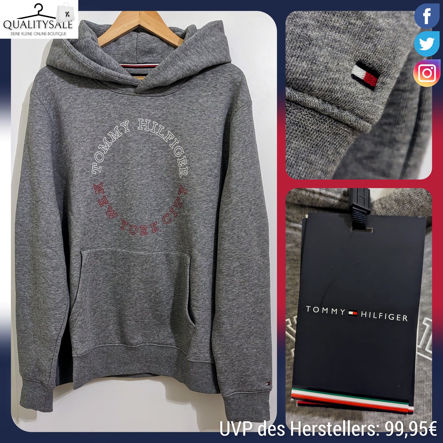 TOMMY HILFIGER Herren Hoodie Gr. XXXL