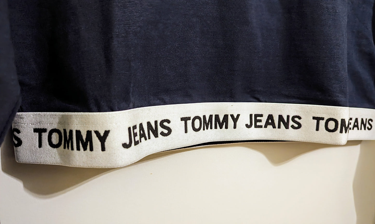 TOMMY JEANS Cropped Damen Langarmshirt Gr. XL