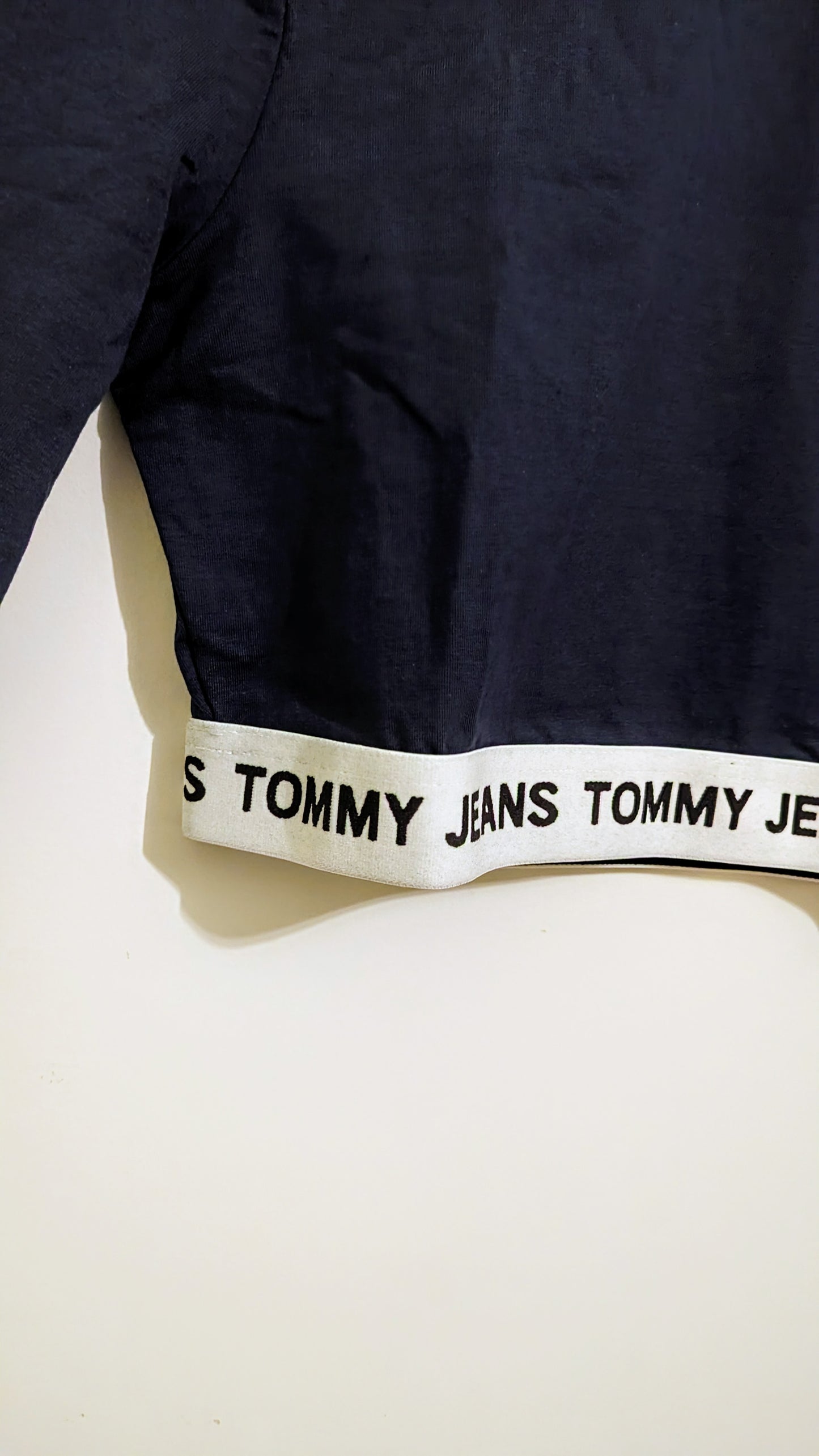 TOMMY JEANS Cropped Damen Langarmshirt Gr. XL