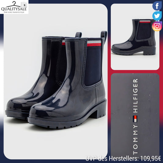 TOMMY HILFIGER Damen Gummistiefeletten Gr. 38