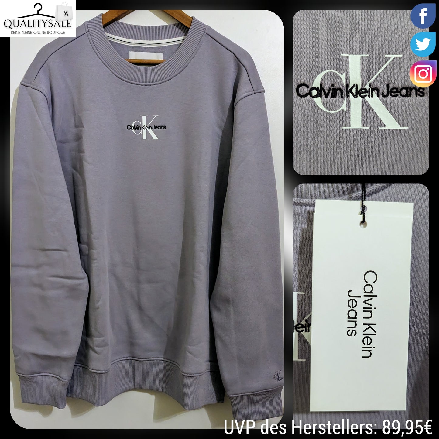 CALVIN KLEIN JEANS Herren Sweatshirt Gr. XXL