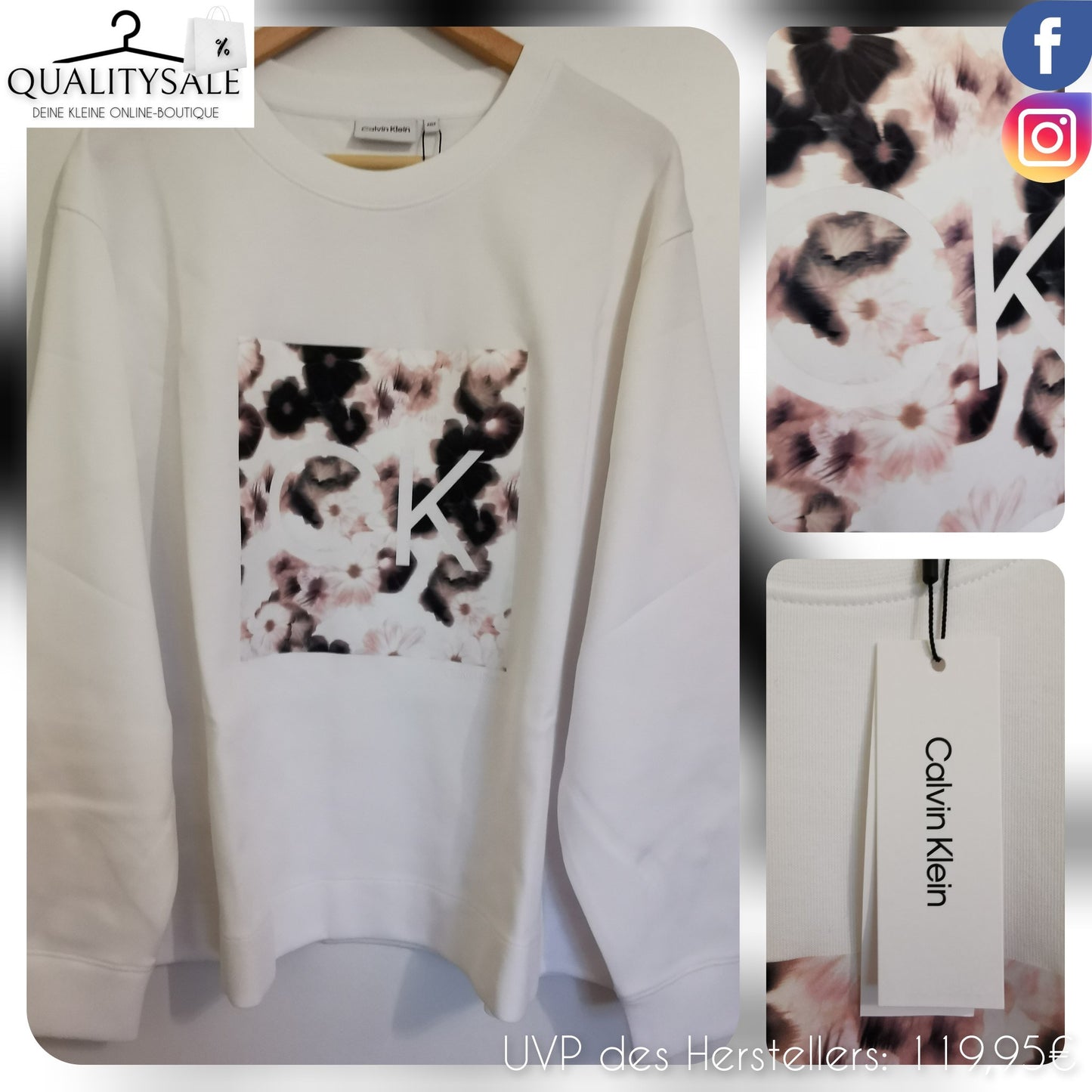 CALVIN KLEIN Damen Sweatshirt Gr. 50