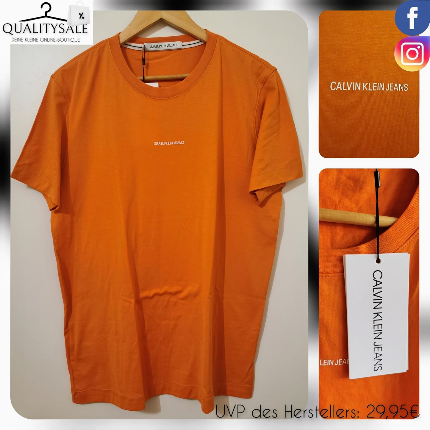 CALVIN KLEIN JEANS Herren T-Shirt Gr.L