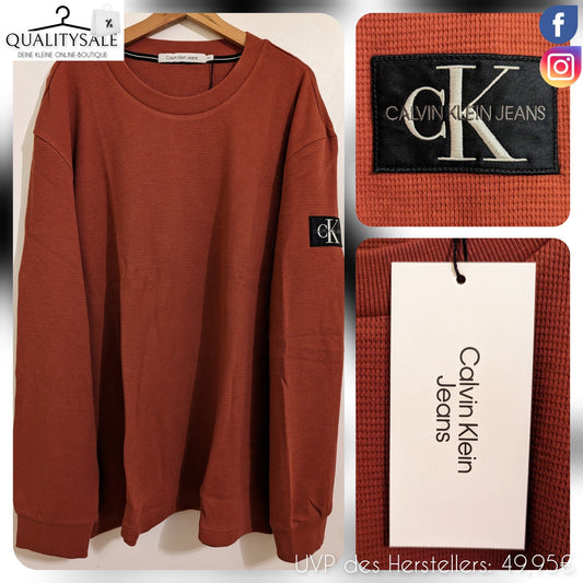 CALVIN KLEIN JEANS Herren Langarmshirt Gr. 3XL Plus Size