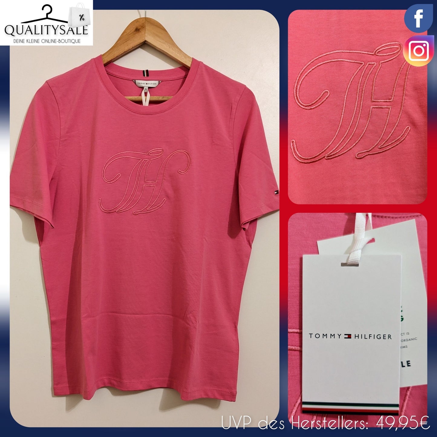 TOMMY HILFIGER Damen T-Shirt Gr. XL
