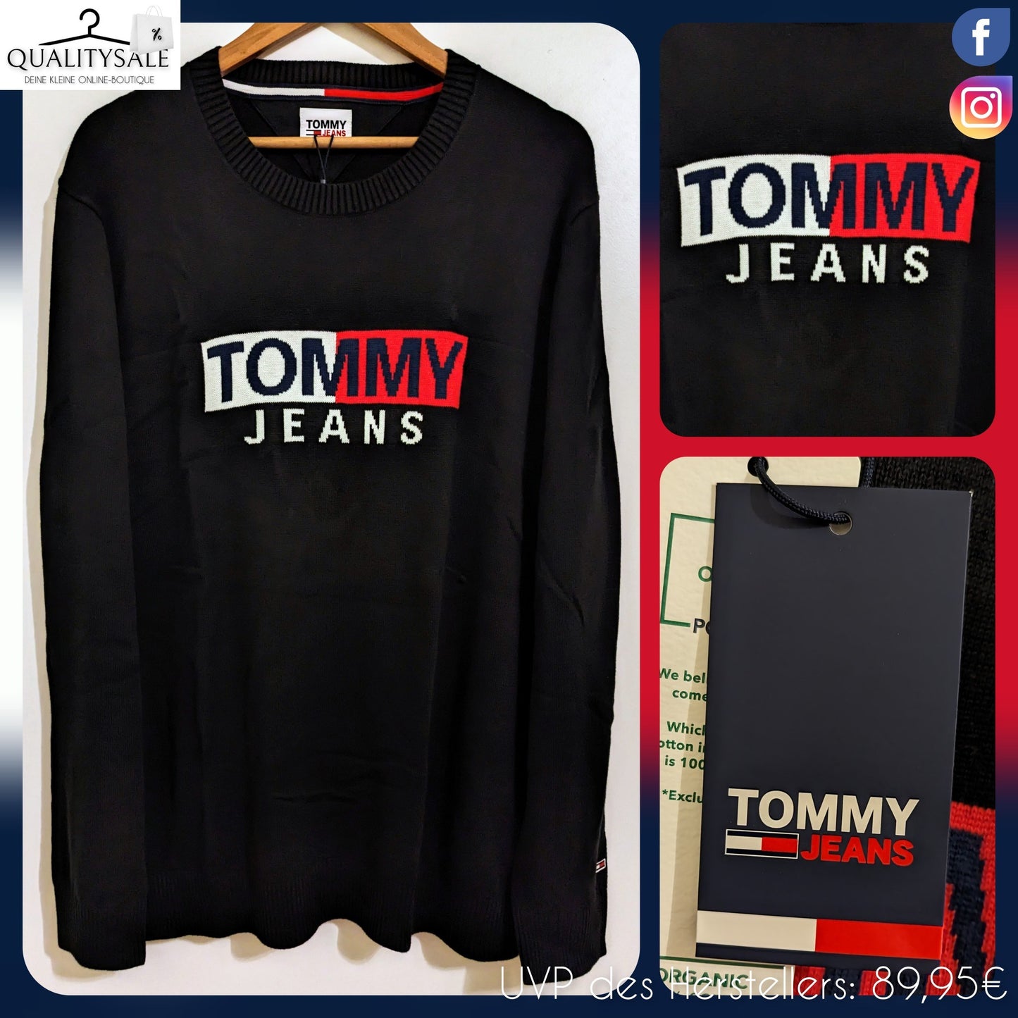 TOMMY JEANS Herren Strickpullover Gr. XXL