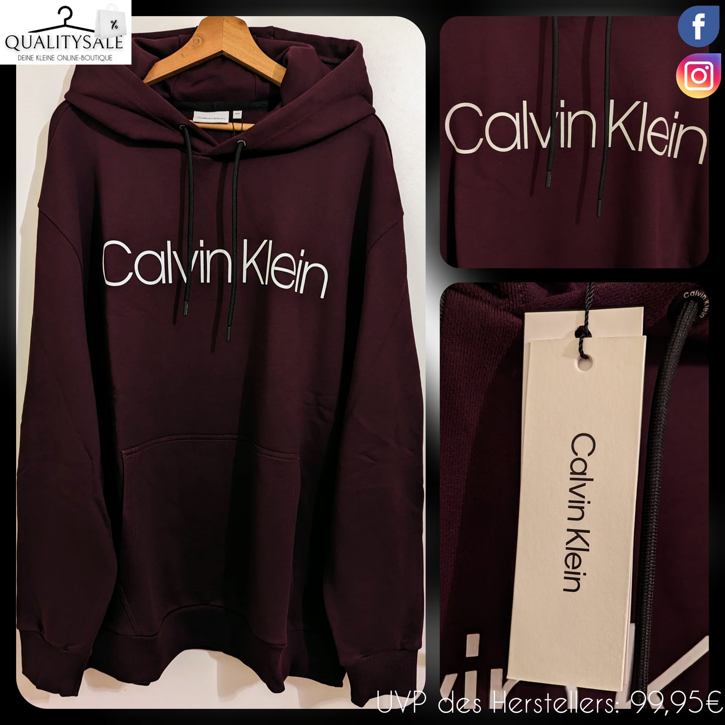 CALVIN KLEIN Herren Hoodie Gr. 4XL
