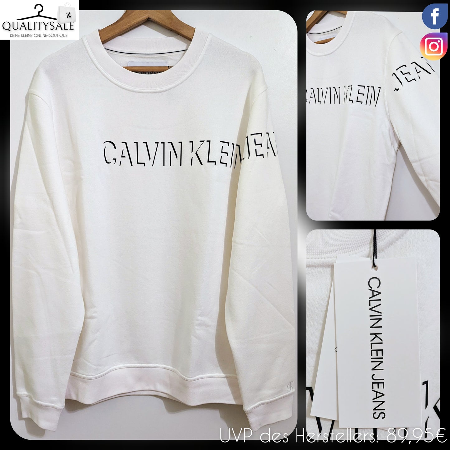 CALVIN KLEIN JEANS Herren Sweatshirt Gr. XL