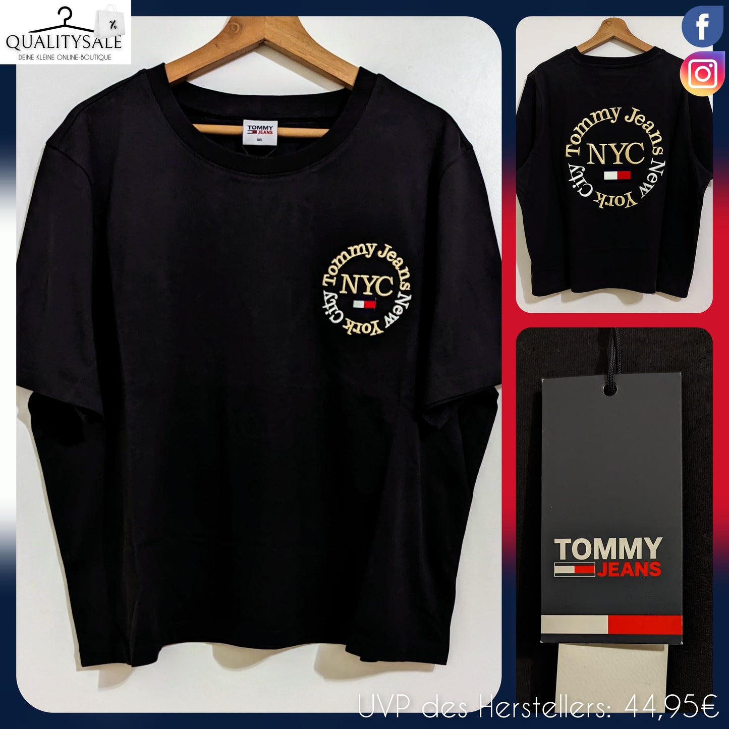 TOMMY JEANS Damen T-Shirt Gr. 48