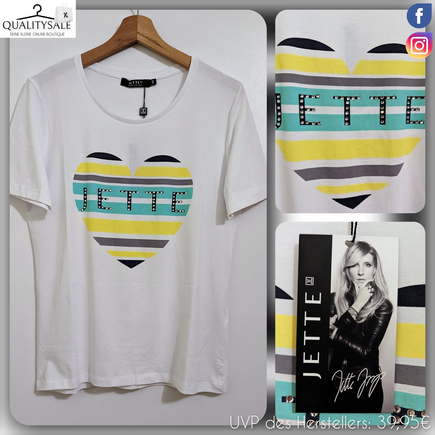 JETTE JOOP Damen T-Shirt Gr. L