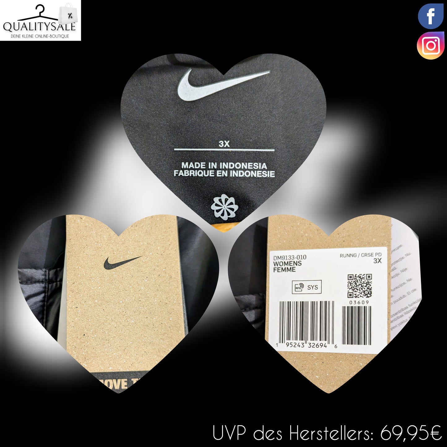 NIKE Damen Trainingsjacke Gr. 54