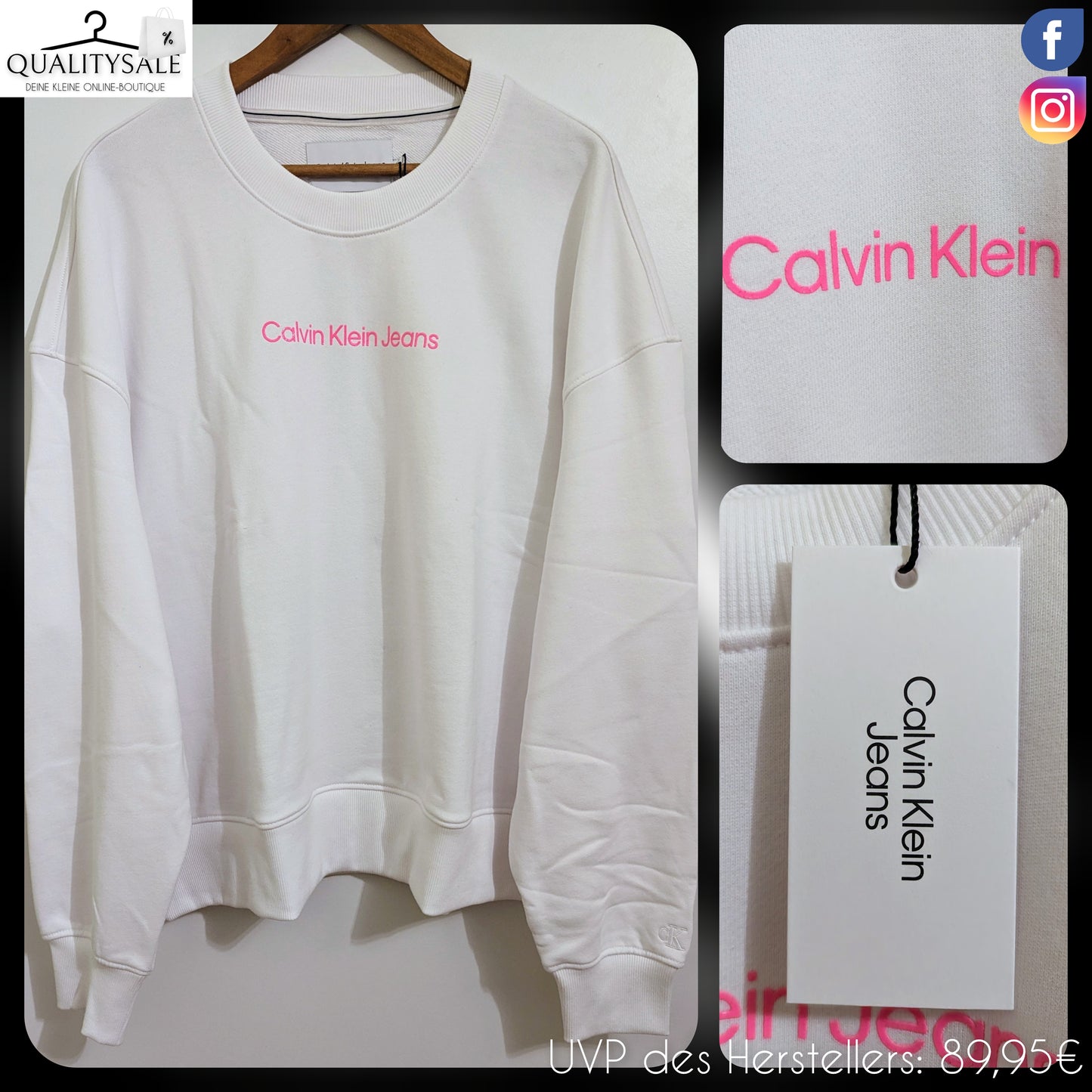 CALVIN KLEIN JEANS Damen Sweatshirt Gr. 46/48