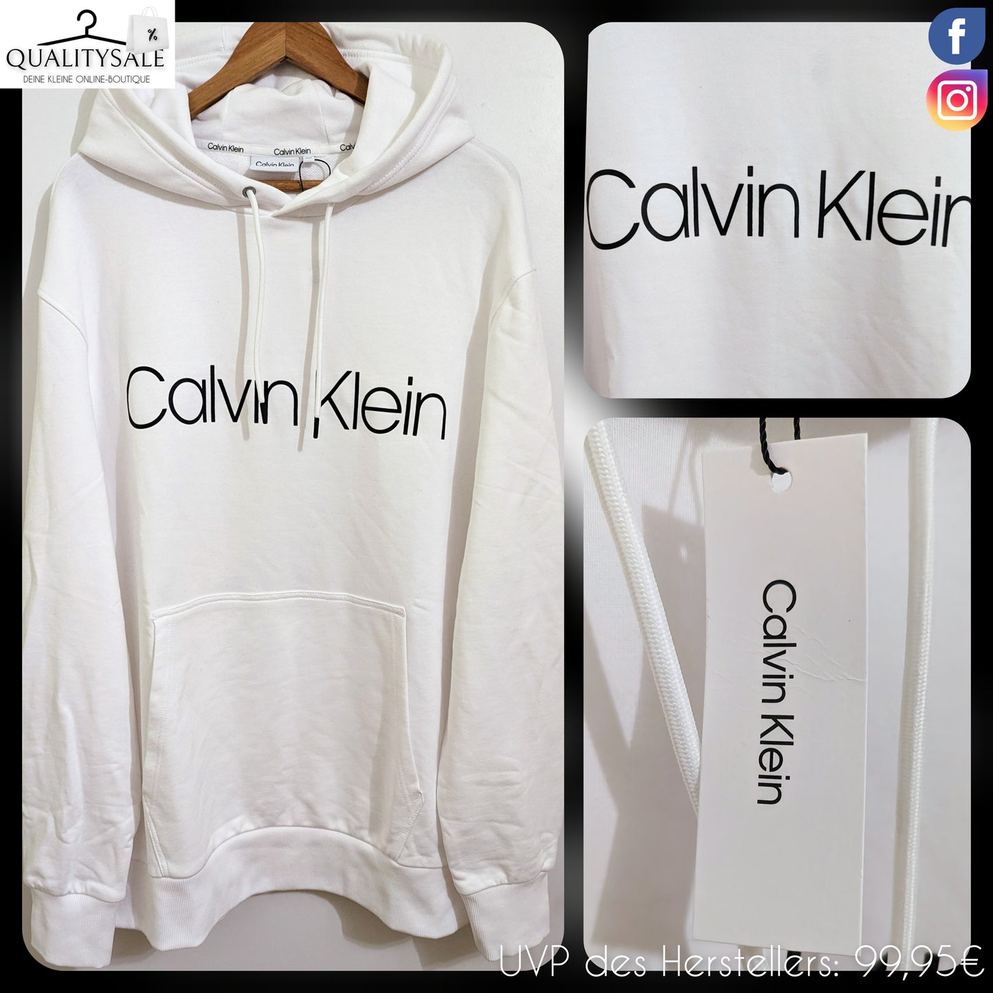 CALVIN KLEIN Herren Hoodie Gr. 3XL Plus Size