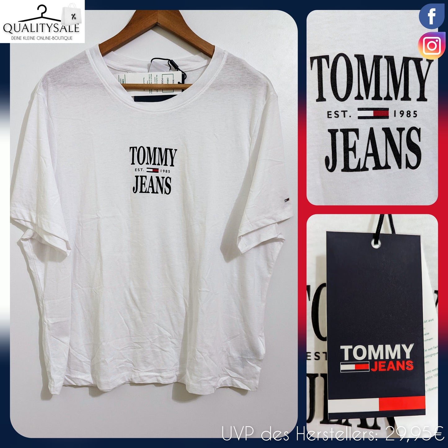 TOMMY JEANS Damen T-Shirt Gr. 46