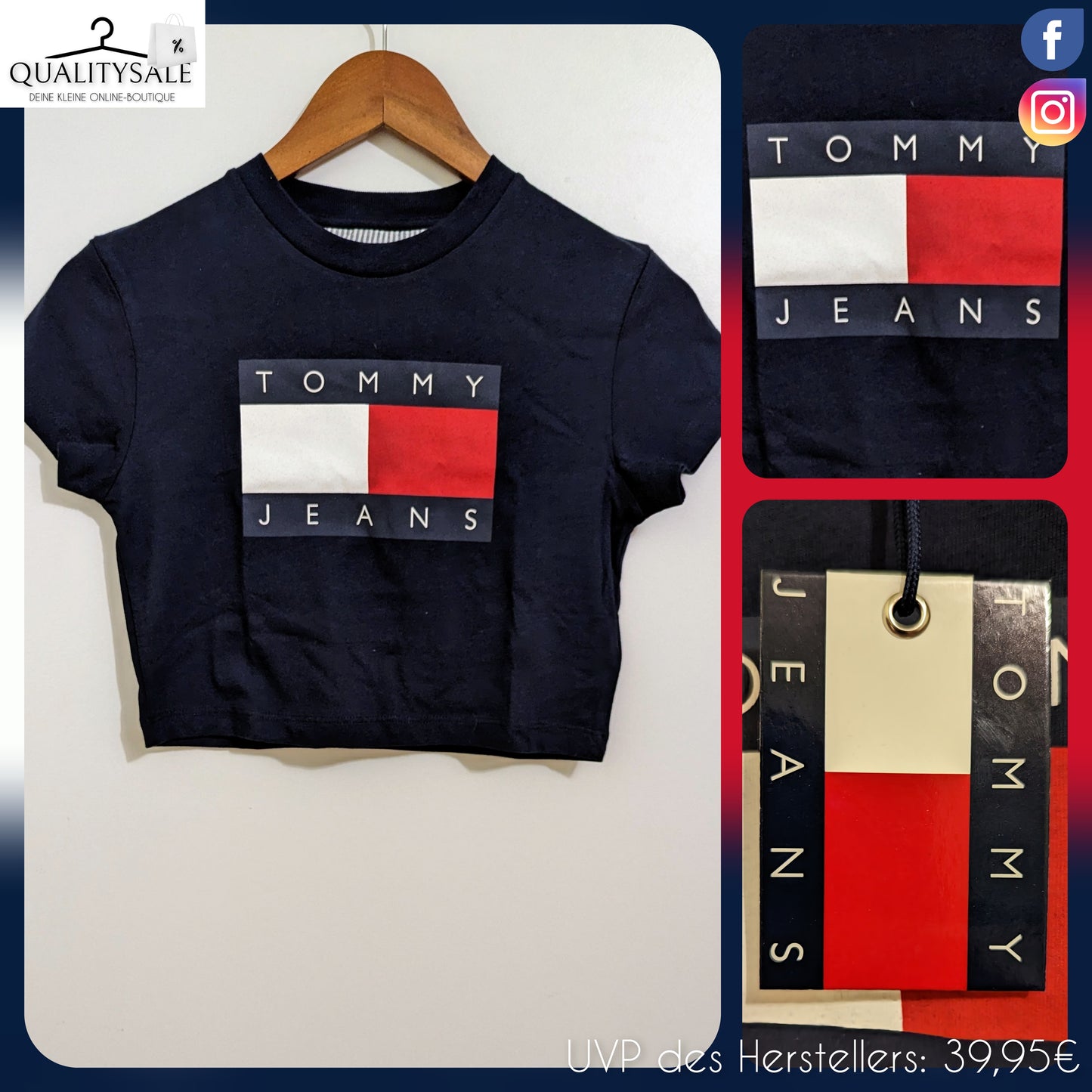 TOMMY JEANS Mädchen T-Shirt Gr. 128