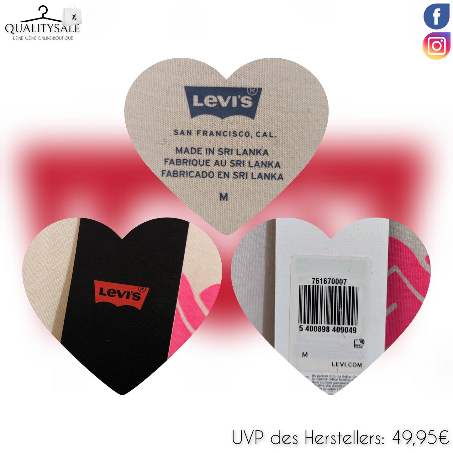 LEVI'S Damen Langarmshirt Gr. L/XL