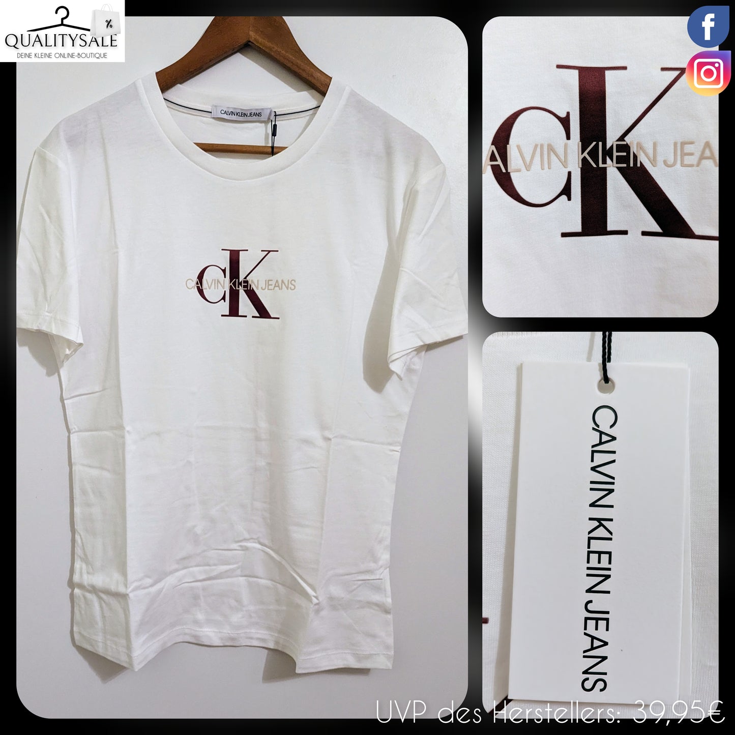 CALVIN KLEIN JEANS Damen T-Shirt Gr. L/XL