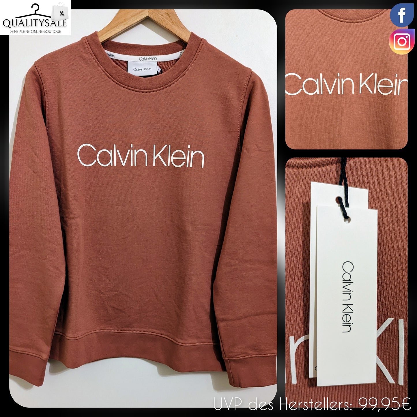 CALVIN KLEIN Damen Sweatshirt Gr. XL